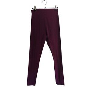 Muscle Nation Athletic Pants Women's Size Large Purple Leggings Stretch